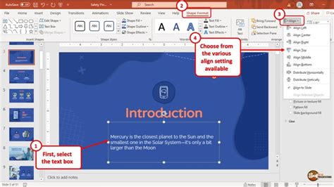 distribute text boxes evenly powerpoint|how to align text box.